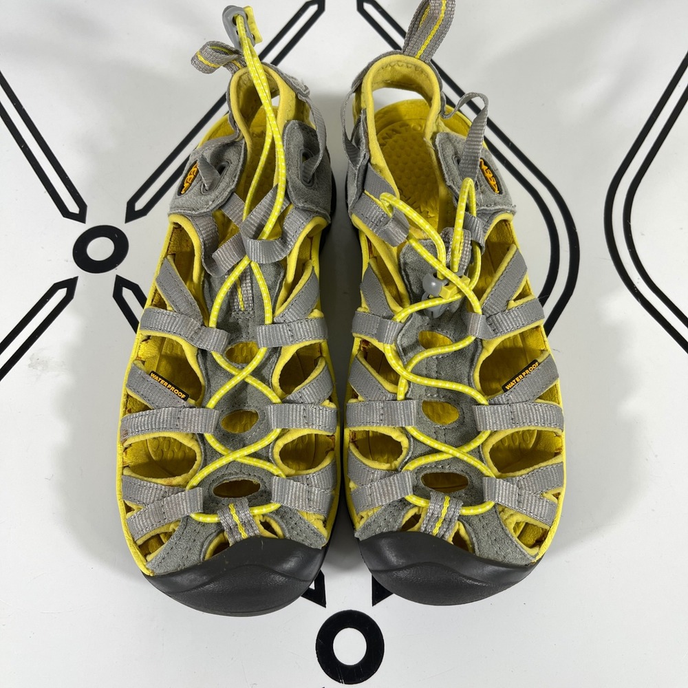 KEEN Water Sandals Yellow Grey H2 Newport‎ Sport Outdoor Women Size 7.5